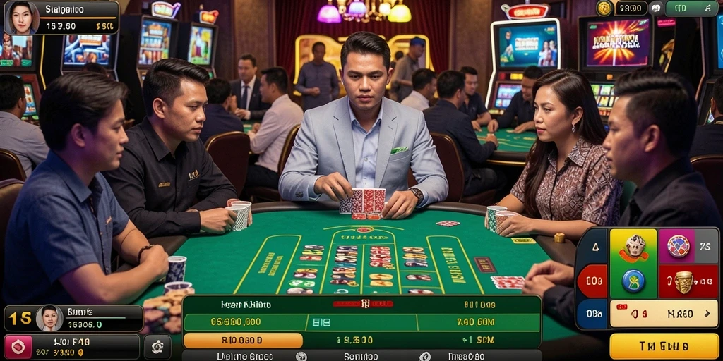 Tampilan awal aplikasi HQ777 yang intuitif dan menarik.