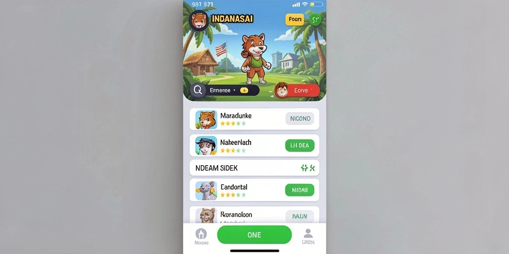 Tampilan awal yang menarik dan intuitif.
