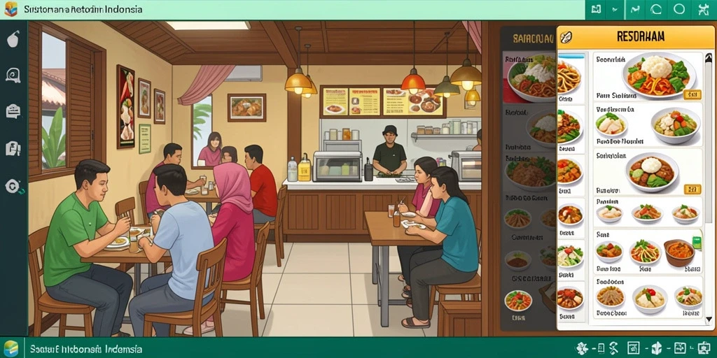 Tampilan awal aplikasi NEOPARTY yang menarik.
